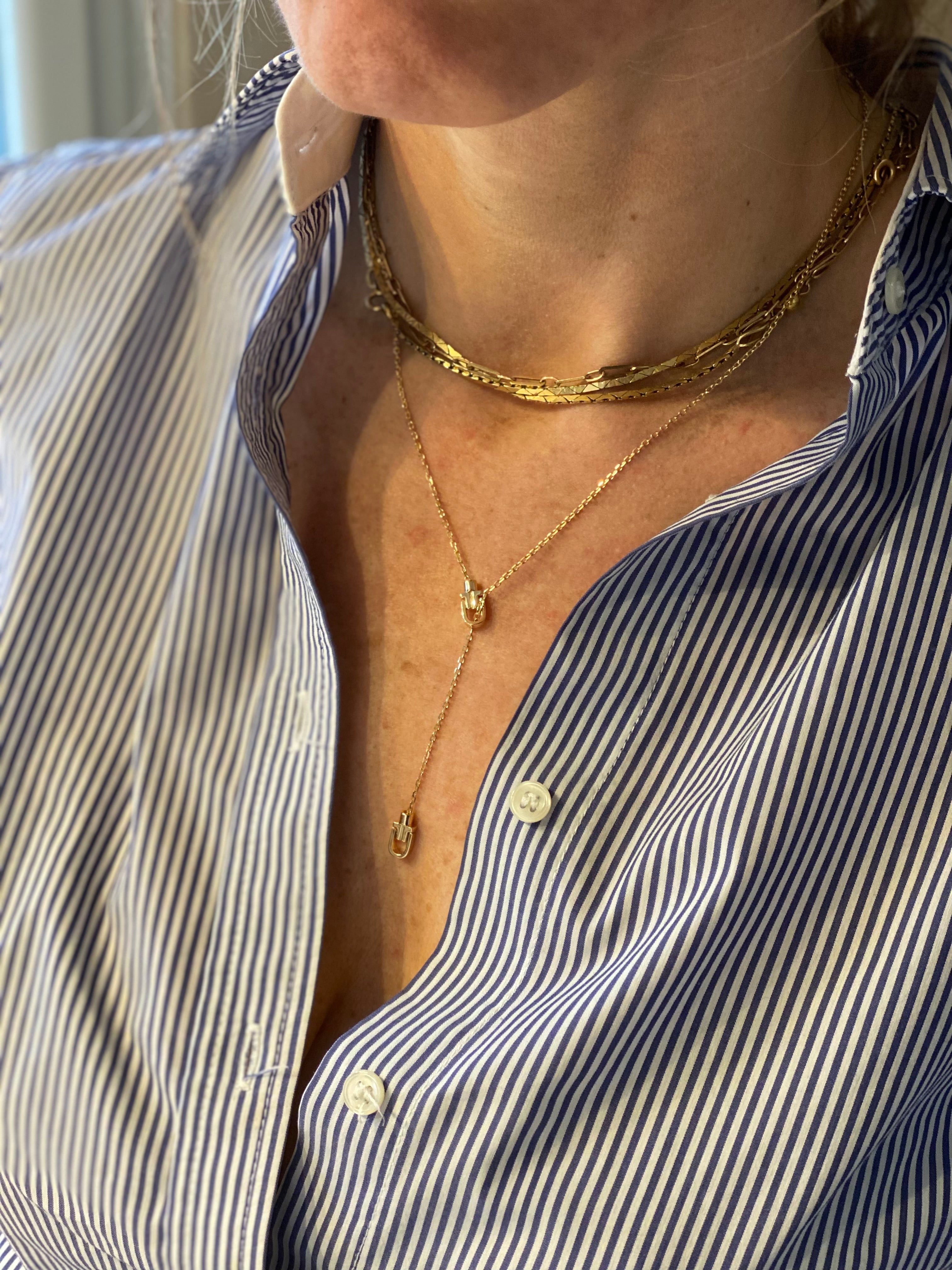 Diapason Classic Y Necklace – 18K Yellow Gold