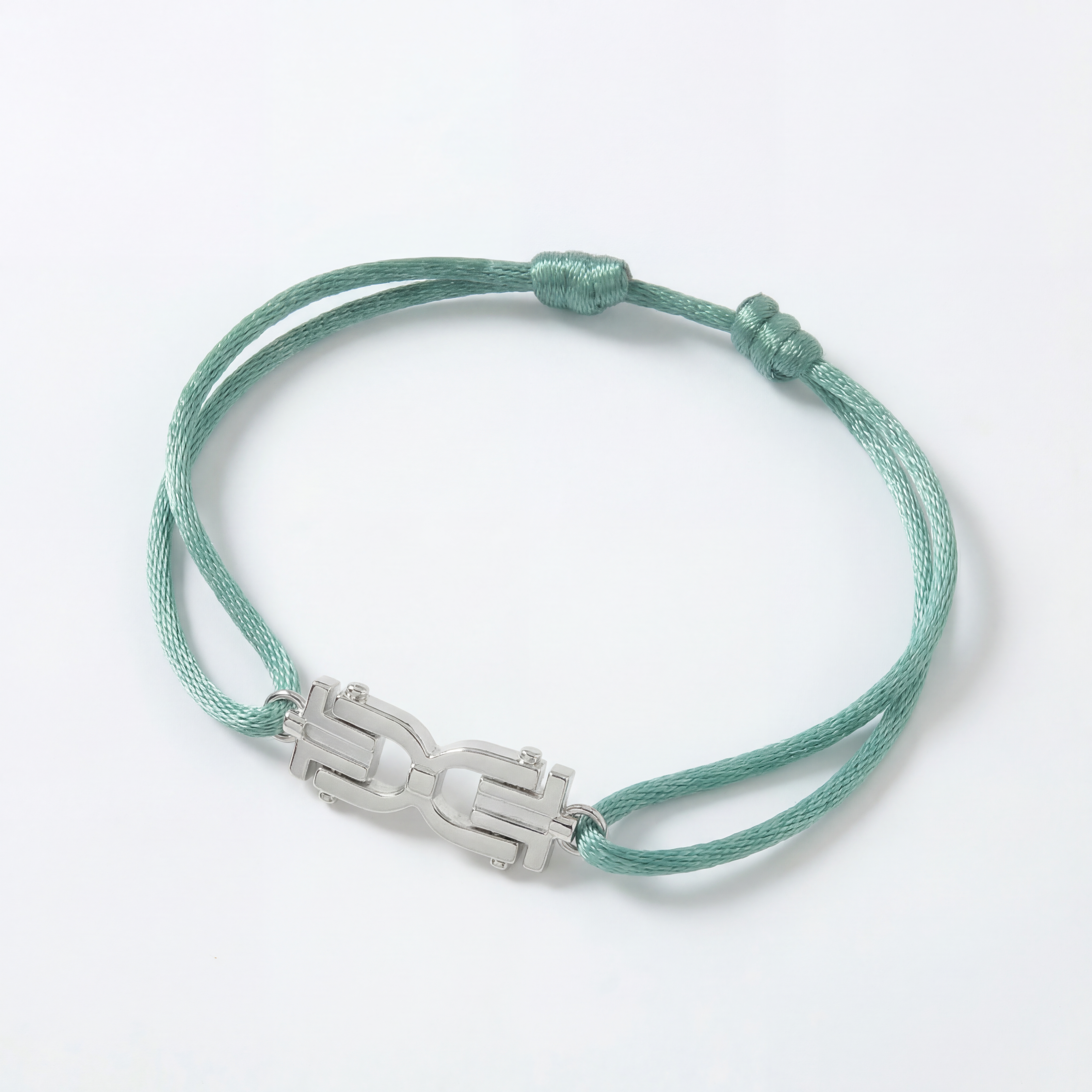 <h3>Cord Bracelet</h3><p><h4>925 Silver - Green Glaze Cord</h4>