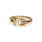 VEYS Pink ring with diamonds