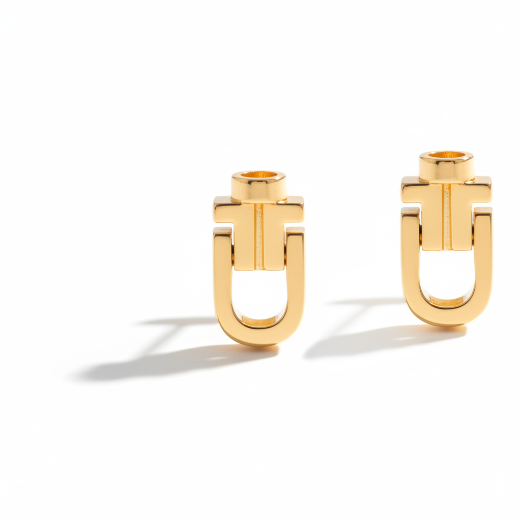 Diapason Classic Stud Earrings – 18K Yellow Gold