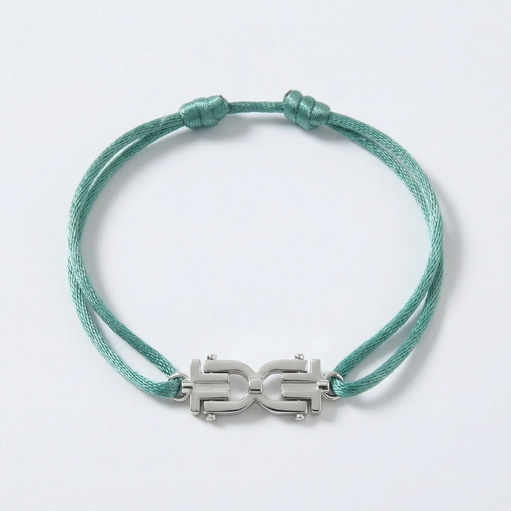 <h3>Cord Bracelet</h3><p><h4>925 Silver - Green Glaze Cord</h4>