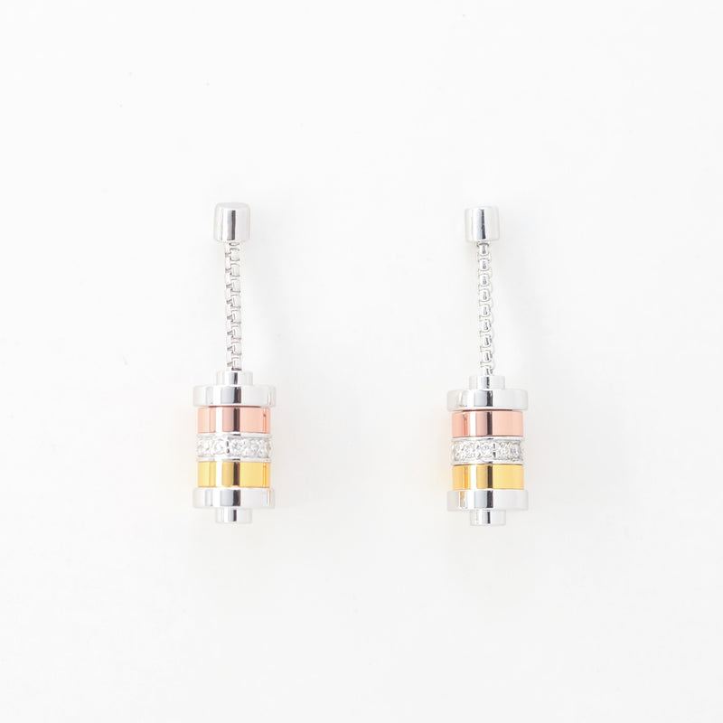 VEYS Lock to Heaven drop earrings, contemporary Geneva jewellery