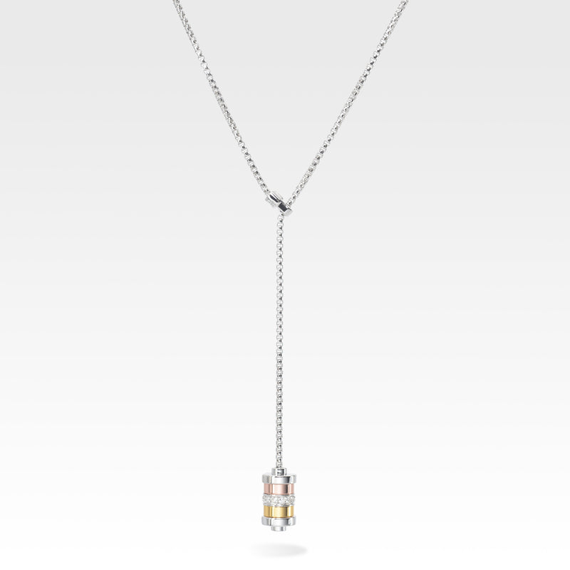 VEYS Lock to Heaven Y-shape necklace, padlock motif long necklace