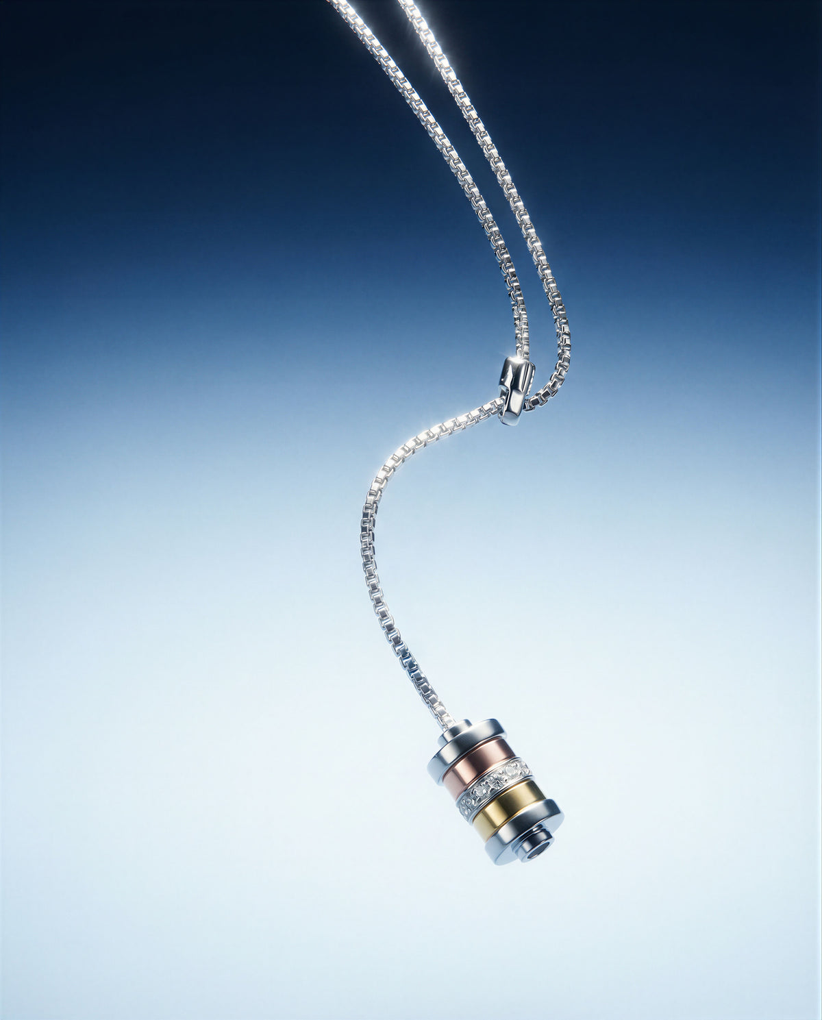Detail of the Lock to Heaven sterling silver pendant