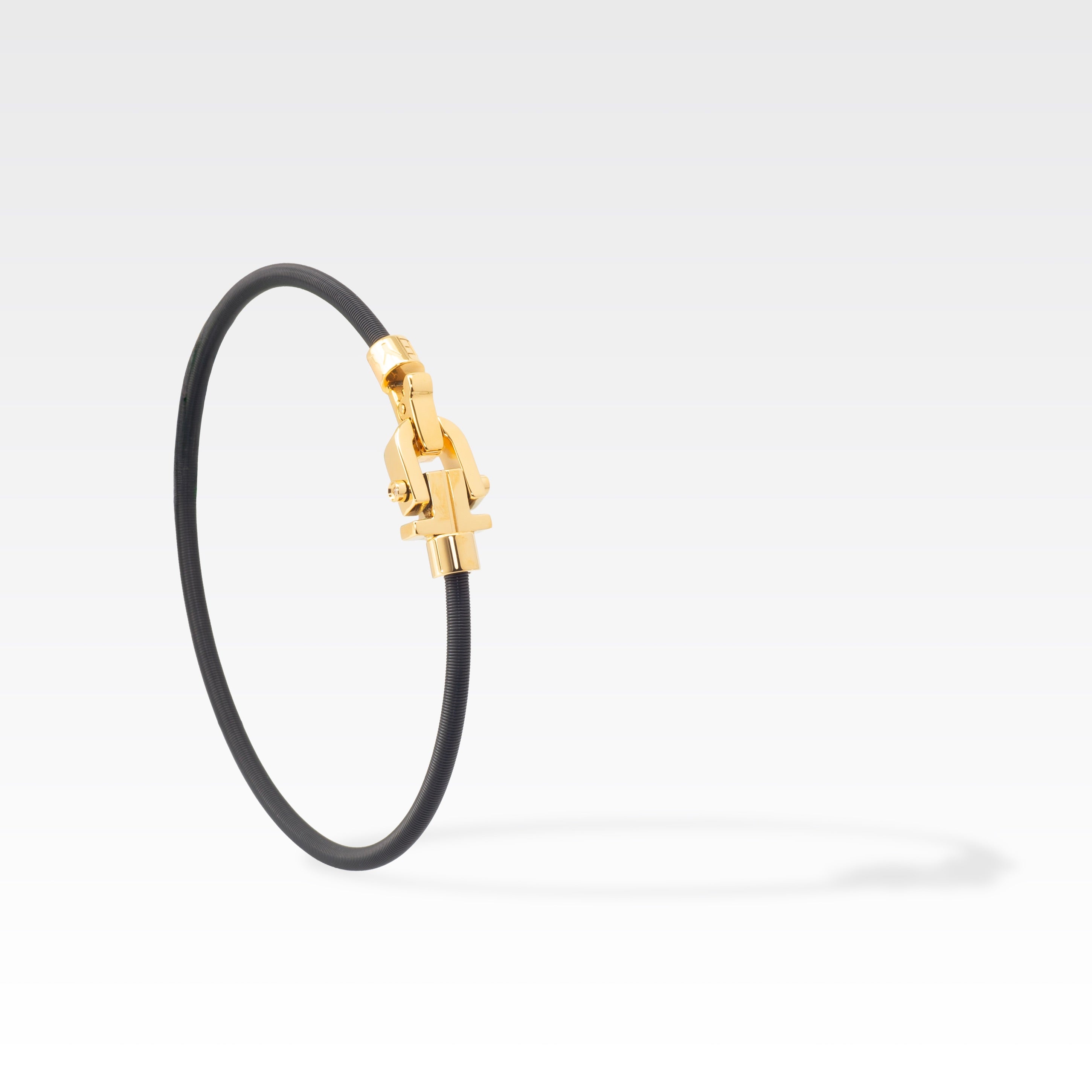 Diapason VIBES Bangle Black String and Yellow Buckle