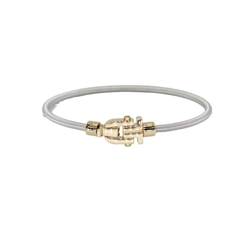 Diapason VIBES Bangle Silver String and Yellow