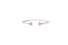 Prelude Cushion Bangle In 18K Gold And Sterling Silver 925 1
