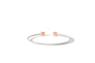 Prelude Cushion Bangle In 18K Gold And Sterling Silver 925 3