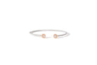 Prelude Moon Bangle In 18K Gold And Sterling Silver 925 1