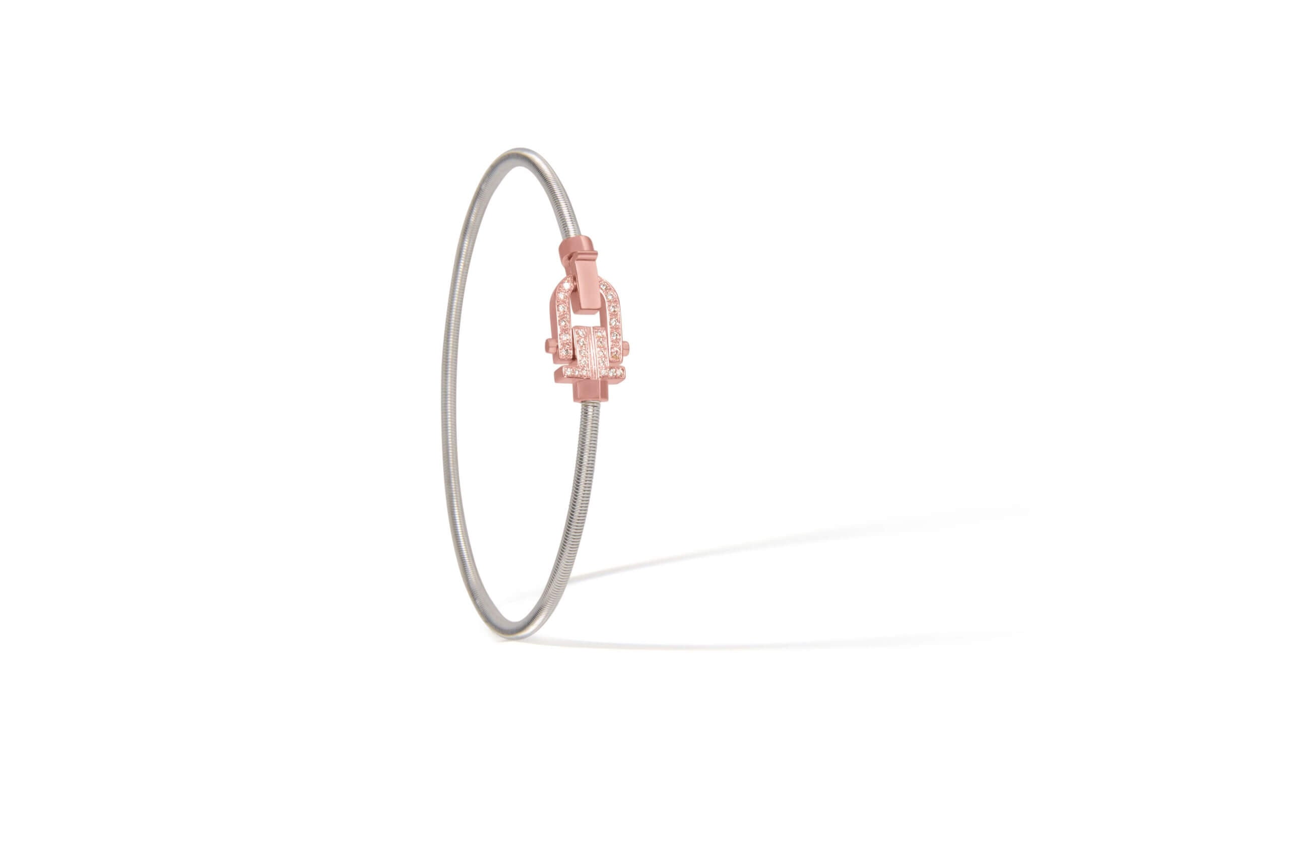 Diapason Bangle In 18K Gold And Sterling Silver 925 2