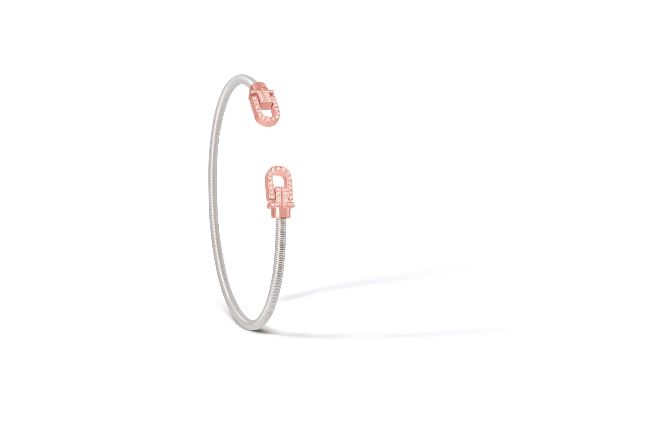 Diapason Bangle In 18K Gold And Sterling Silver 925 2