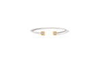 Prelude Cushion Bangle In 18K Gold And Sterling Silver 925 1