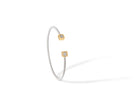 Prelude Cushion Bangle In 18K Gold And Sterling Silver 925 2