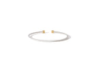 Prelude Macaron Bangle In 18K Gold And Sterling Silver 925 3